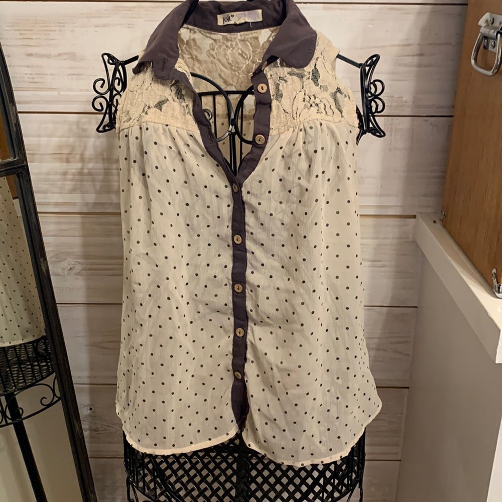 Vintage 90s polka dot tanktop